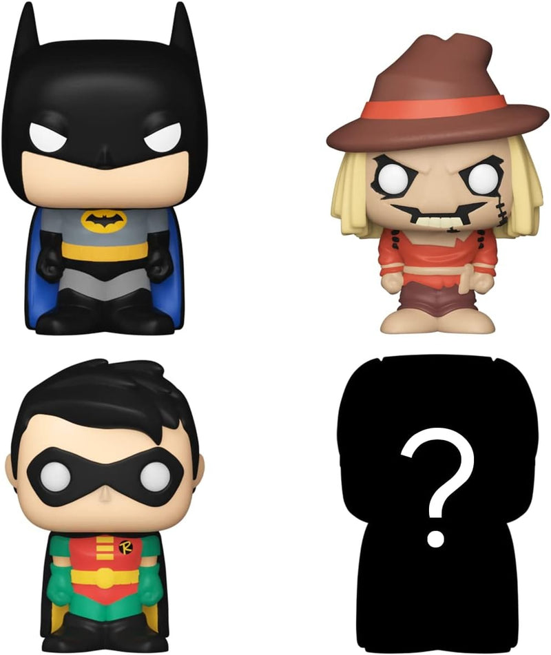 Funko Bitty Pop!: Batman Bitty Shelf [Batman, Robin, Scarecrow, Mystery Figure] Toys & Games Funko