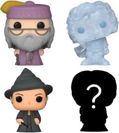 Funko Bitty Pop!: Harry Potter 4-Pack Vinyl Figures - Dumbledore, Headless Nick, McGonagall, and Mystery Toys & Games Funko