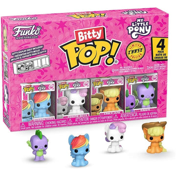 Funko Bitty Pop!: My Little Pony - Rainbow Dash/Sweetie Belle/Applejack/Random 4 Pack Vinyl Bitty Figures Toys & Games Funko
