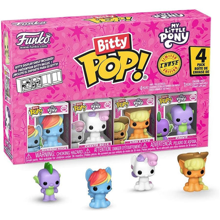 Funko Bitty Pop!: My Little Pony - Rainbow Dash/Sweetie Belle/Applejack/Random 4 Pack Vinyl Bitty Figures Toys & Games Funko