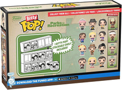 Funko Bitty Pop!: Parks and Recreation - Leslie Riveter/Hunter Ron/Janet Snakehole/ Random 4 Pack Bitty Vinyl Figures Toys & Games Funko