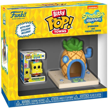 Funko Bitty Pop! Towns: Spongebob Squarepants - Songebob and Pineapple House Toys & Games Funko
