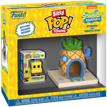 Funko Bitty Pop! Towns: Spongebob Squarepants - Songebob and Pineapple House Toys & Games Funko