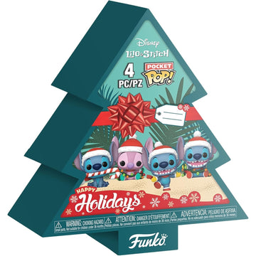 Funko Pocket Pop! Disney Holiday Lilo and Stitch 4 Pack Toys & Games Funko