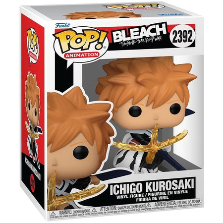 Funko Pop! Animation: Bleach Thousand Year Blood War - Ichigo Kurosaki with Dual Zangetsu Swords Vinyl Figure #2392 Toys & Games Funko