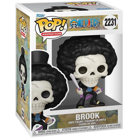 Funko Pop! Animation: One Piece - Brook with Soul Solid Vinyl Figure #2231 Toys & Games Funko