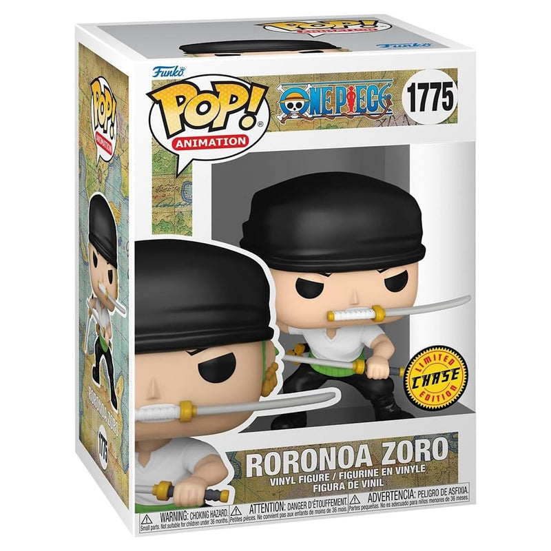 Funko Pop! Animation: One Piece - Roronoa Zoro [CHASE] #1775 Toys & Games Funko