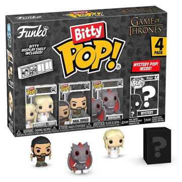 Funko Pop! Bitty: Game of Thrones Shelf - Daenerys Targaryen - Khal Drogo - Drogon - Mystery Figure Toys & Games Funko