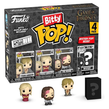 Funko Pop! Bitty: Game of Thrones Shelf - Tyrion Lannister - Cersei Lannister - The Hound - Mystery Figure Toys & Games Funko
