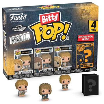 Funko Pop! Bitty: Lord of The Rings Shelf - Samwise Gamgee - Pippin Took - Merry Brandybuck - Mystery Figure Toys & Games Funko