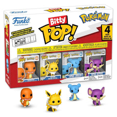 Funko Pop! Bitty: Pokemon Shelf [Charmander, Jolteon, Lapras, Rattata] Toys & Games Funko