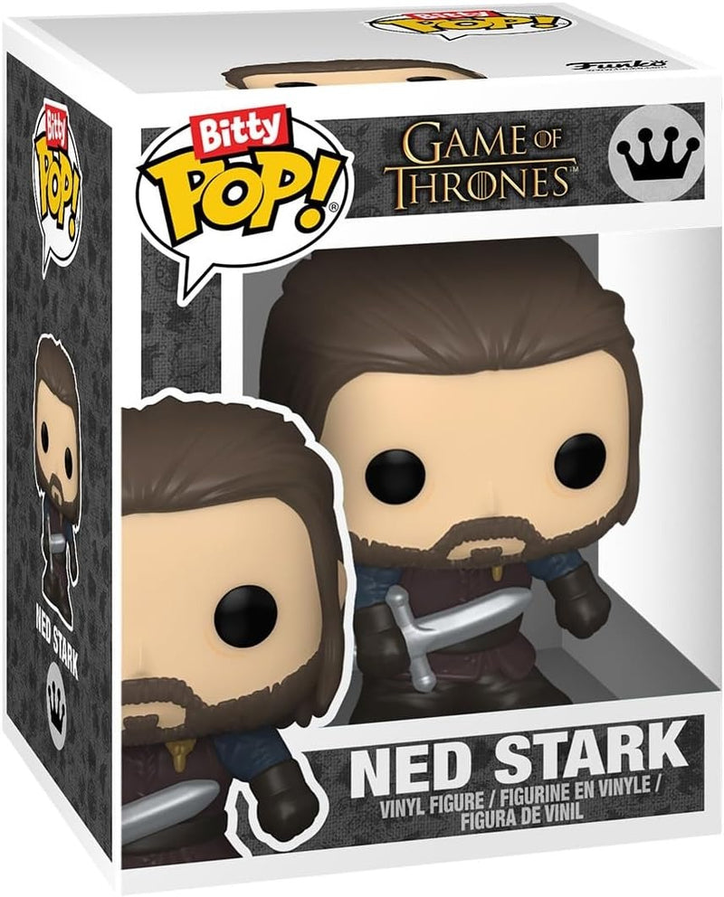 Funko Pop! Bitty Shelf: Game of Thrones [Ned Stark, Arya Stark, Nymeria, Mystery Chase] Toys & Games Funko