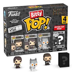 Funko Pop! Bitty Shelf: Game of Thrones [Ned Stark, Arya Stark, Nymeria, Mystery Chase] Toys & Games Funko