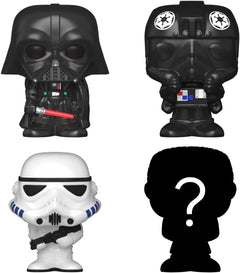 Funko Pop! Bitty: Star Wars Shelf [Darth Vader, TIE Fighter Pilot, Stormtrooper, Mystery Figure] Toys & Games Funko