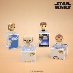 Funko Pop! Bitty: Star Wars Shelf [Han Solo, Wampa, Dagobah Yoda, Mystery Figure] Toys & Games Funko