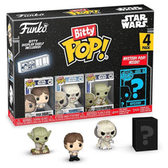Funko Pop! Bitty: Star Wars Shelf [Han Solo, Wampa, Dagobah Yoda, Mystery Figure] Toys & Games Funko