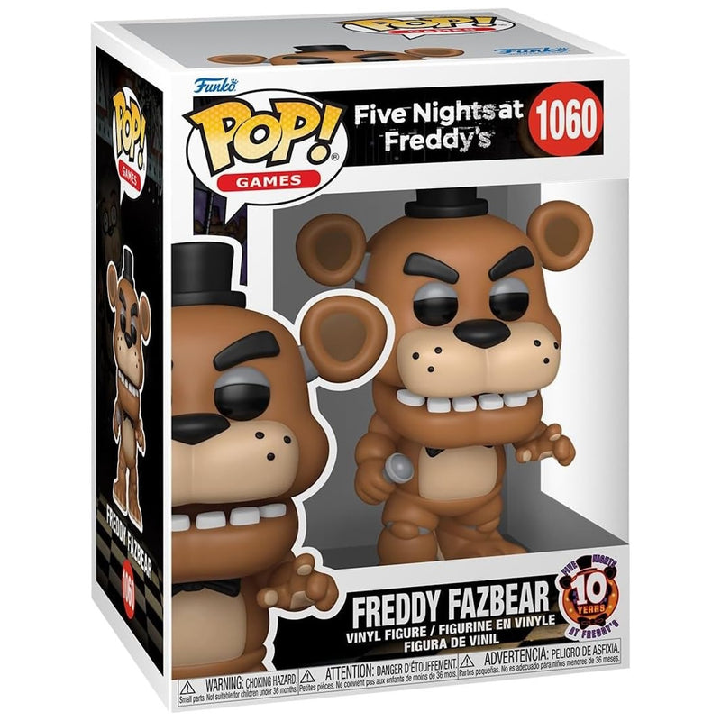 Funko Pop! Games: Five Nights at Freddy's - Freddy Fazbear 10th Anniversary - Vinyl Figure #1060 Toys & Games Funko