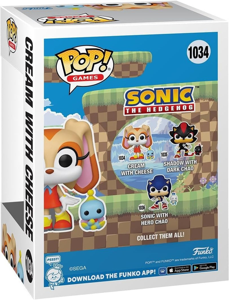 Funko Pop! Games: Sonic the Hedgehog - Cream with Cheese #1034 Toys & Games Funko
