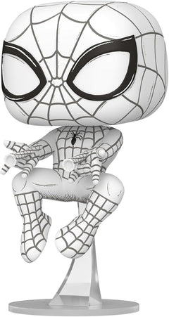 Funko Pop! Marvel: Sketched Spider-Man Bobblehead Vinyl Figure #1574 Toys & Games Funko