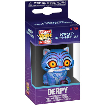 Funko Pop! Pocket Keychain: Kpop Demon Hunters - Derpy Figure Keychain Toys & Games Funko