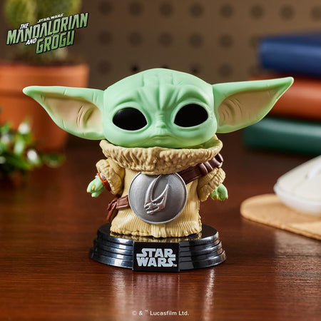 Funko Pop!: Star Wars the Mandalorian & Grogu - Grogu with Mudhorn Chest Armor Bobblehead #819 Toys & Games Funko
