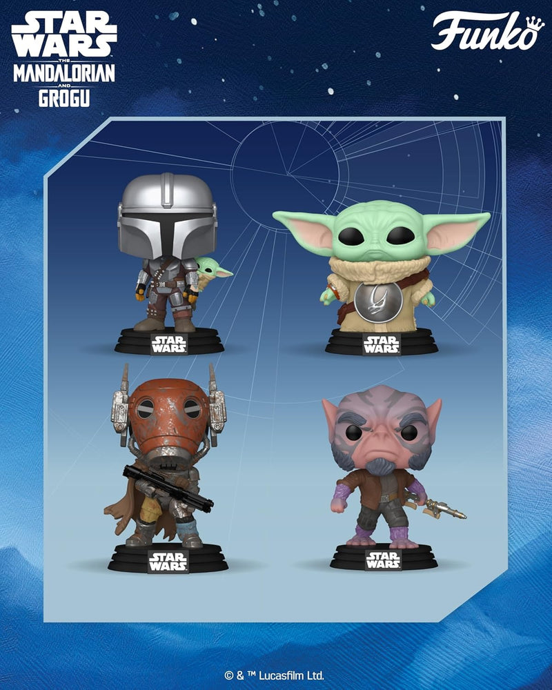 Funko Pop!: Star Wars the Mandalorian & Grogu - Zeb Orrelios with Bo-Rife Bobblehead Vinyl Figure #822 Toys & Games Funko