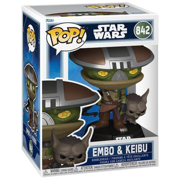 Funko Pop! and Buddy: Star Wars the Mandalorian and Grogu - Embo and Keibu Bobblehead #842 Toys & Games Funko