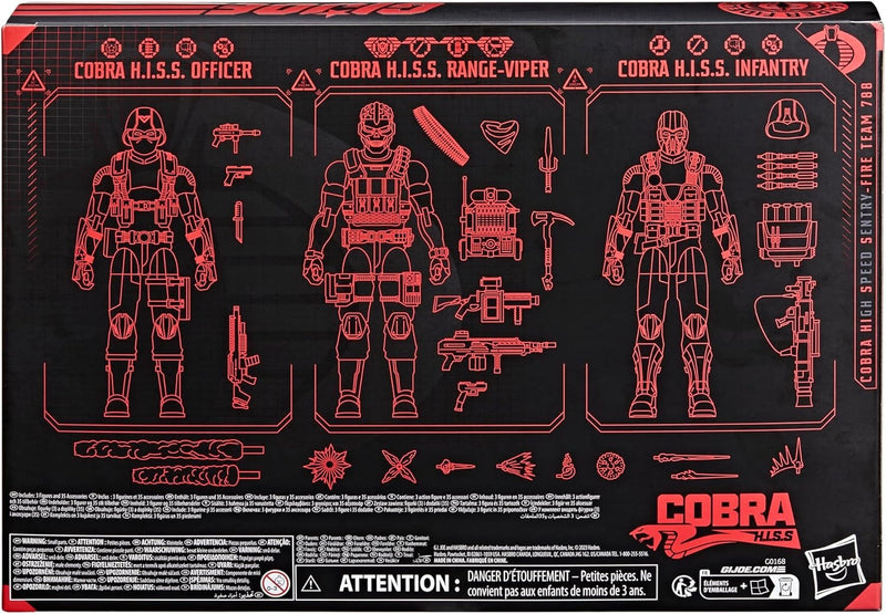 G.I. Joe Classified Series: Cobra H.I.S.S. Fire Team 788 Toys & Games Hasbro
