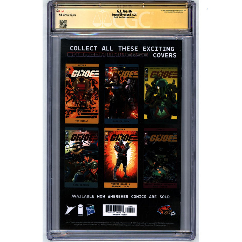 GI Joe: #6 [Rose Besch CGC 9.8 Signature Series Fan Expo Foil Virgin] 2025 Comics Image Comics