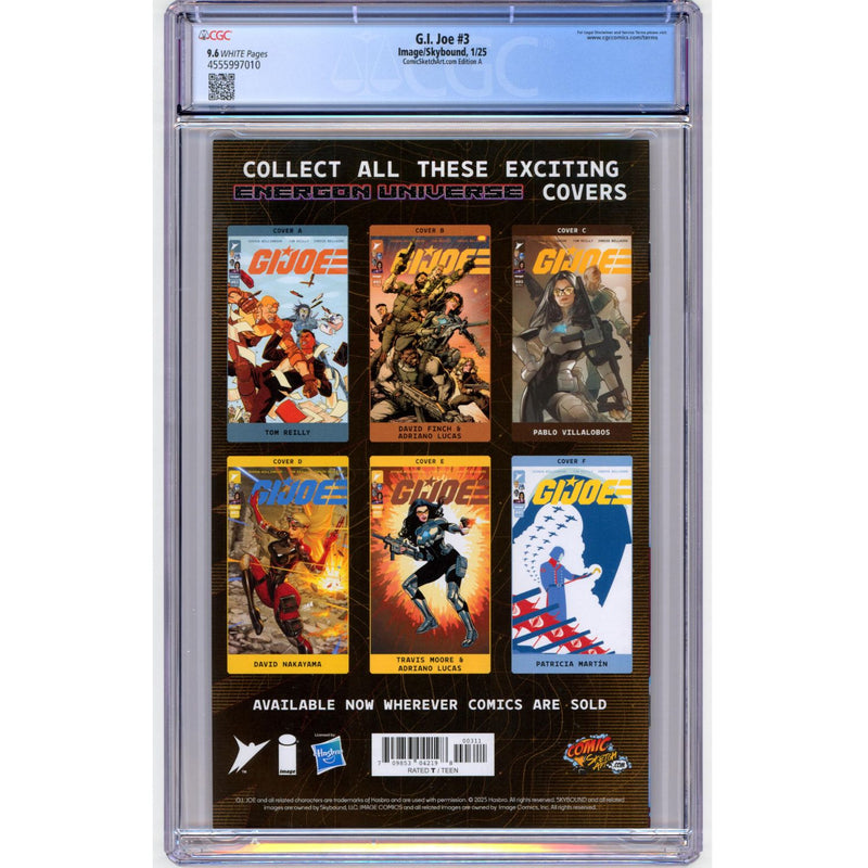 Graded : GI Joe: #3 [CGC 9.6 Rose Besch Megacon] 2025 comic Image Comics