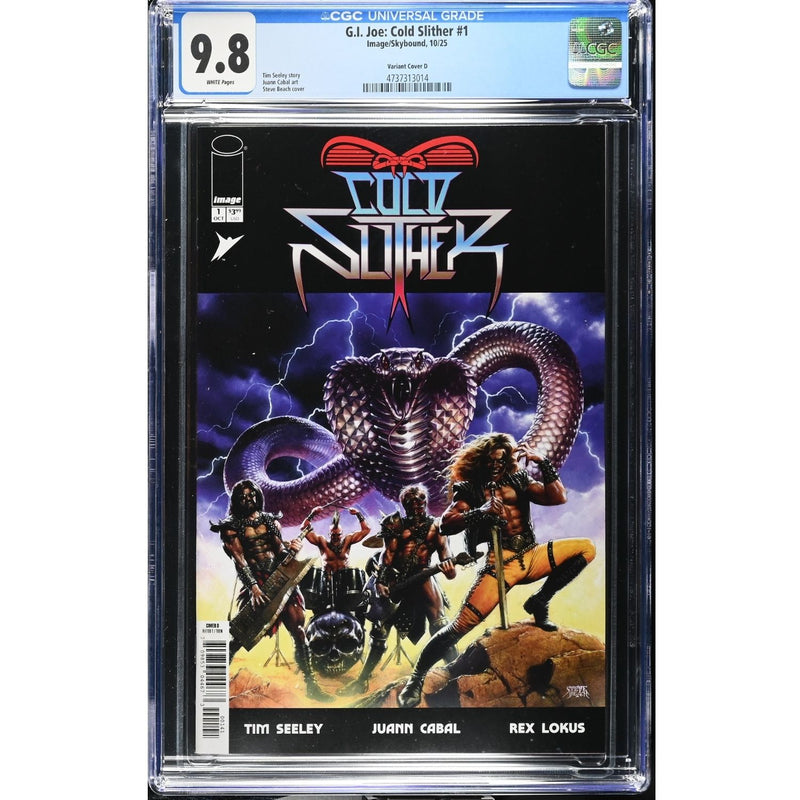 GI Joe Cold Slither: #1 [Steve Beach CGC 9.8 CVR D - 1:25] 2025