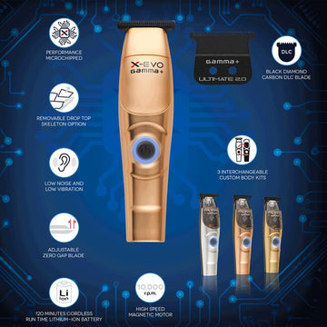 GAMMA+ X EVO Professional Cordless Hair Trimmer Hair Care GAMMA+