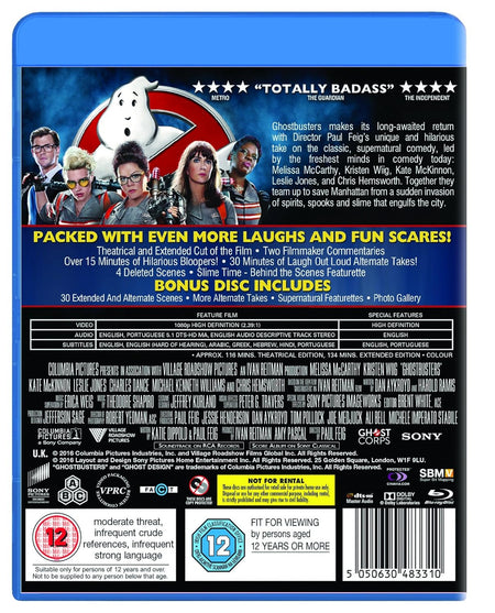 Ghostbusters - Extended [Blu-Ray] Blu-Ray Movie Sony   