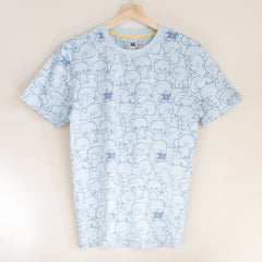 Giordano X Milk Mocha Bear: Daily Life Collage (Blue) T-Shirts Milk Mocha Bear