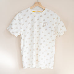 Giordano X Milk Mocha Bear: Monogram (Beige) T-Shirts Milk Mocha Bear