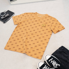 Giordano X Milk Mocha Bear: Monogram (Brown) T-Shirts Milk Mocha Bear