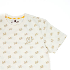 Giordano X Milk Mocha Bear: Monogram (Beige) T-Shirts Milk Mocha Bear