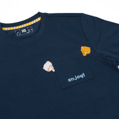 Giordano X Milk Mocha Bear: Peek-a-Pocket T-Shirts Milk Mocha Bear