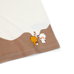 Giordano X Milk Mocha Bear: Painting Around T-Shirts Milk Mocha Bear