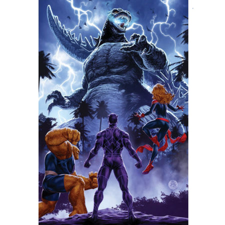 Godzilla Destroys The Marvel Universe:: #4 [Mark Brooks Virgin - 1:50] 2025 Comics Marvel Comics