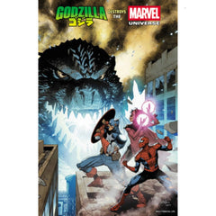 Godzilla Destroys the Marvel Universe: #1 [Leinil Yu Foil CVR B] 2025 Comics Marvel Comics