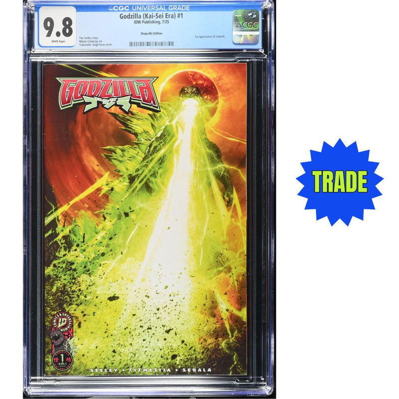 **Need sku# Godzilla Kai-Sei Era: #1 [UltraRaw26 CGC 9.8 Shopville CVR] 2025 Comics IDW Publishing