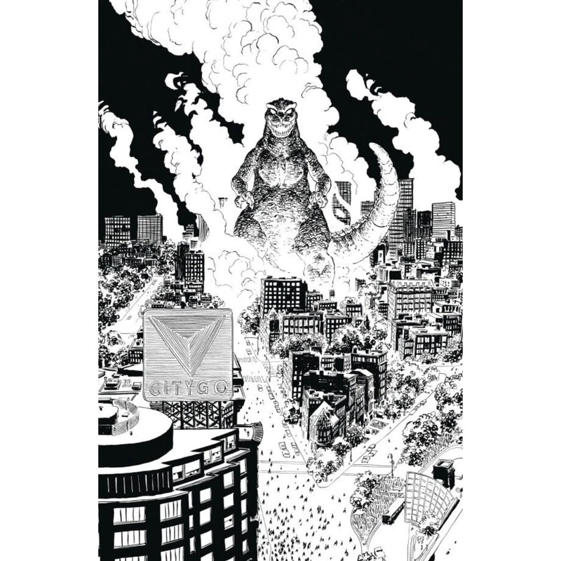 Godzilla Vs. America: Boston: #1 [Hayden Sherman CVR D - 1:50] 2025 Comics IDW Publishing