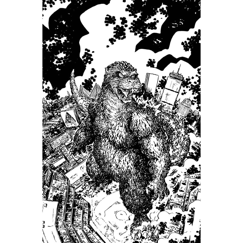 Godzilla VS America Boston: #1 [Jesse Lonergan CVR C - 1:25] 2025 Comics IDW Publishing