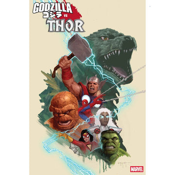 Godzilla vs. Thor: #1 [E.M. Gist CVR H] 2025 Comics Marvel Comics