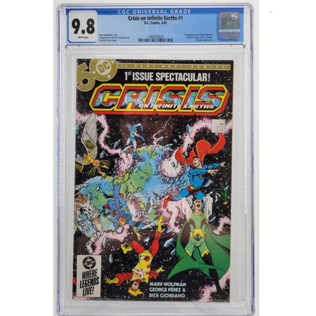 Graded CGC 9.8 Crisis on Infinite Earths: #1 [George Perez] 1985 Comics DC Comics