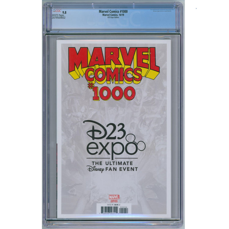 Graded CGC 9.8 Marvel Comics: #1000 [Ramos D23 Expo Exclusive] 2019 Comics Marvel Comics