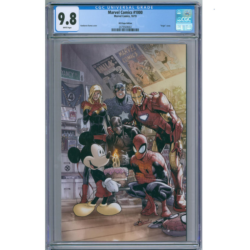 Graded CGC 9.8 Marvel Comics: #1000 [Ramos D23 Expo Exclusive] 2019 Comics Marvel Comics