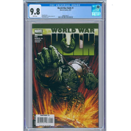 Graded CGC 9.8: World War Hulk: #1 ( David Finch Cover A] 2007 Comics Marvel Comics