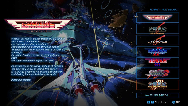 Gradius Origins COVER B - Limited Run #279 [Nintendo Switch] Nintendo Switch Video Game Limited Run Games